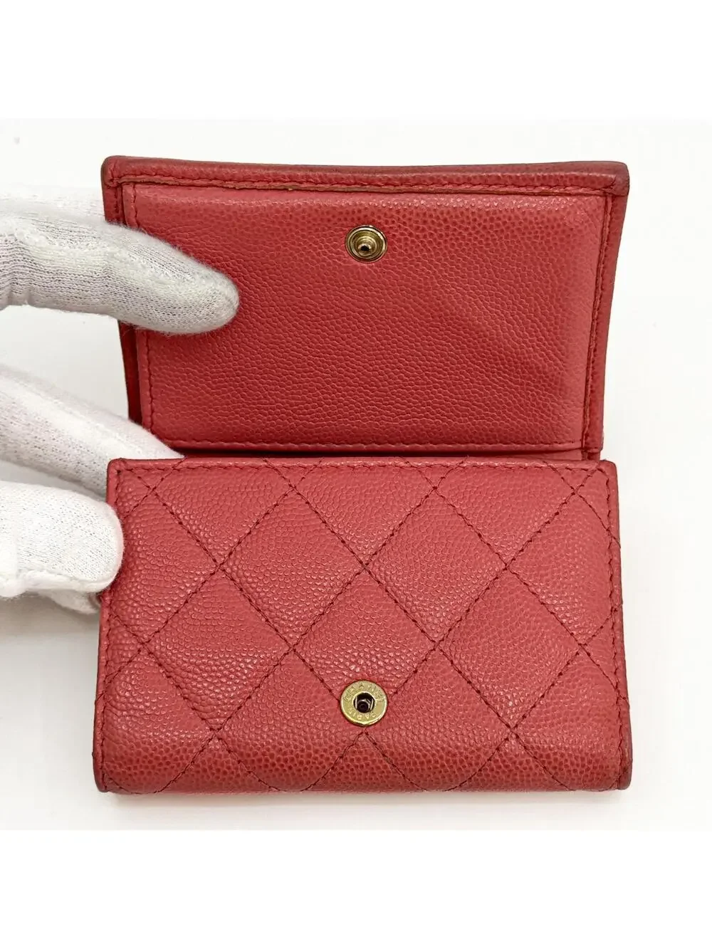 Chanel Matelasse Tri-Fold Wallet Caviar #284543C57B